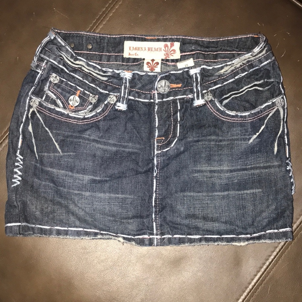 Laguna Beach Denim Mini Skirt